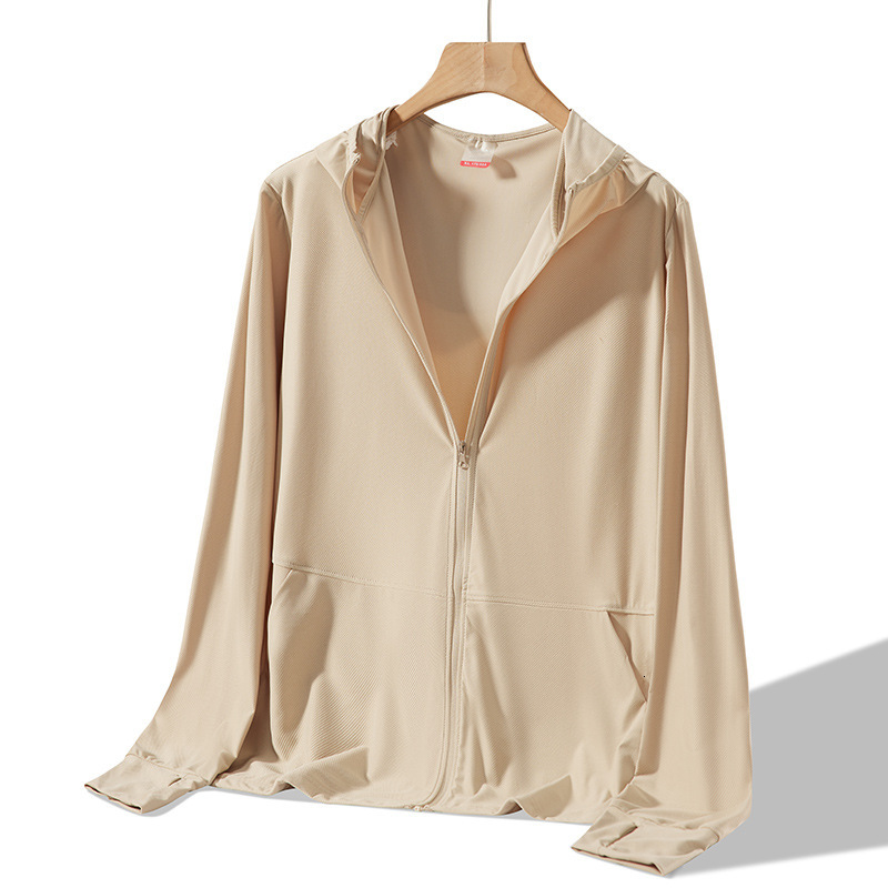UPF50+Ice Silk Women's Original Yarn New Summer UV resistant Breathable Lightweight Sunscreen Clothing Hoodie tracksuit