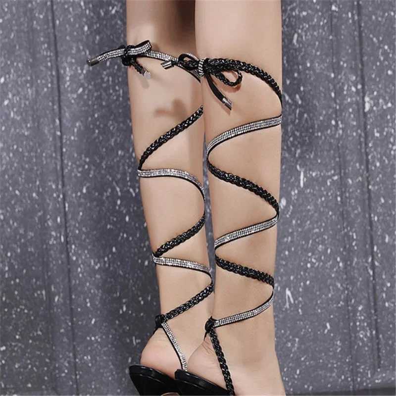 11.5CM Thin High Heel Sandals Womens Shoes Rhine Knitted Ankle Strap Packaging Womens Pump Womens Fi SandalsXJ2500305