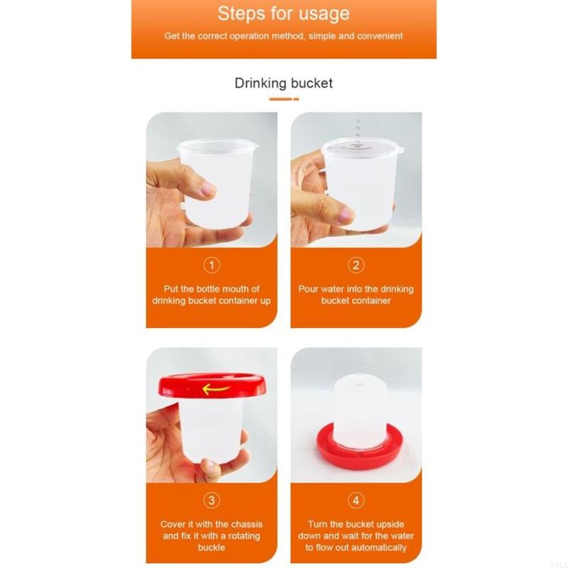 2025 New Baby Chick Feeder Waterer 0.35Lbs Chicken Feeder 5.4 Ounce Chicken Waterer Small Birds Poultry Feeding Equipment