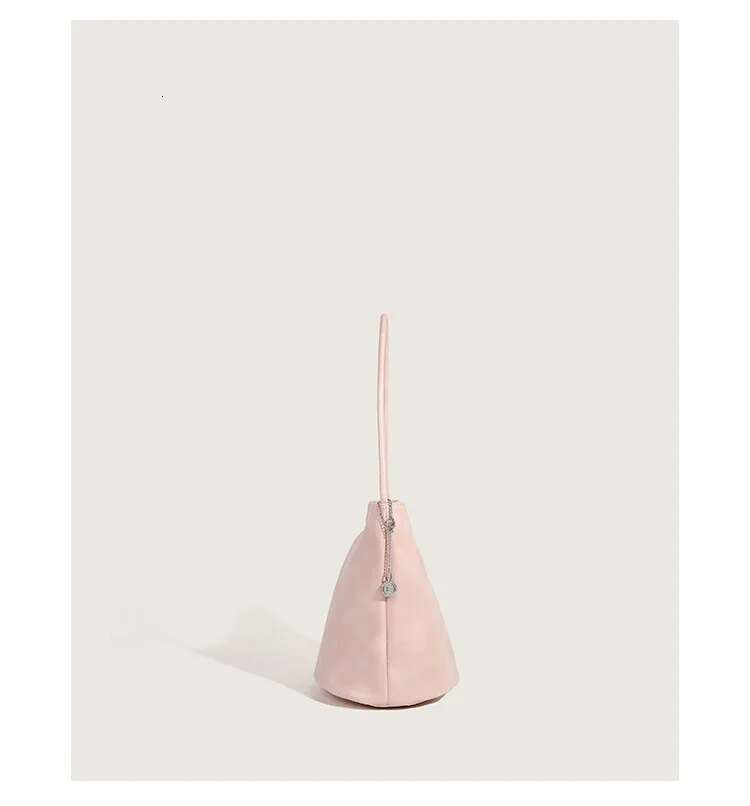 Pearl Pink Bucket Tobo Shoulder South Korea's Niche Mini Cyder Tote Commuter Everything Casual Small Bag