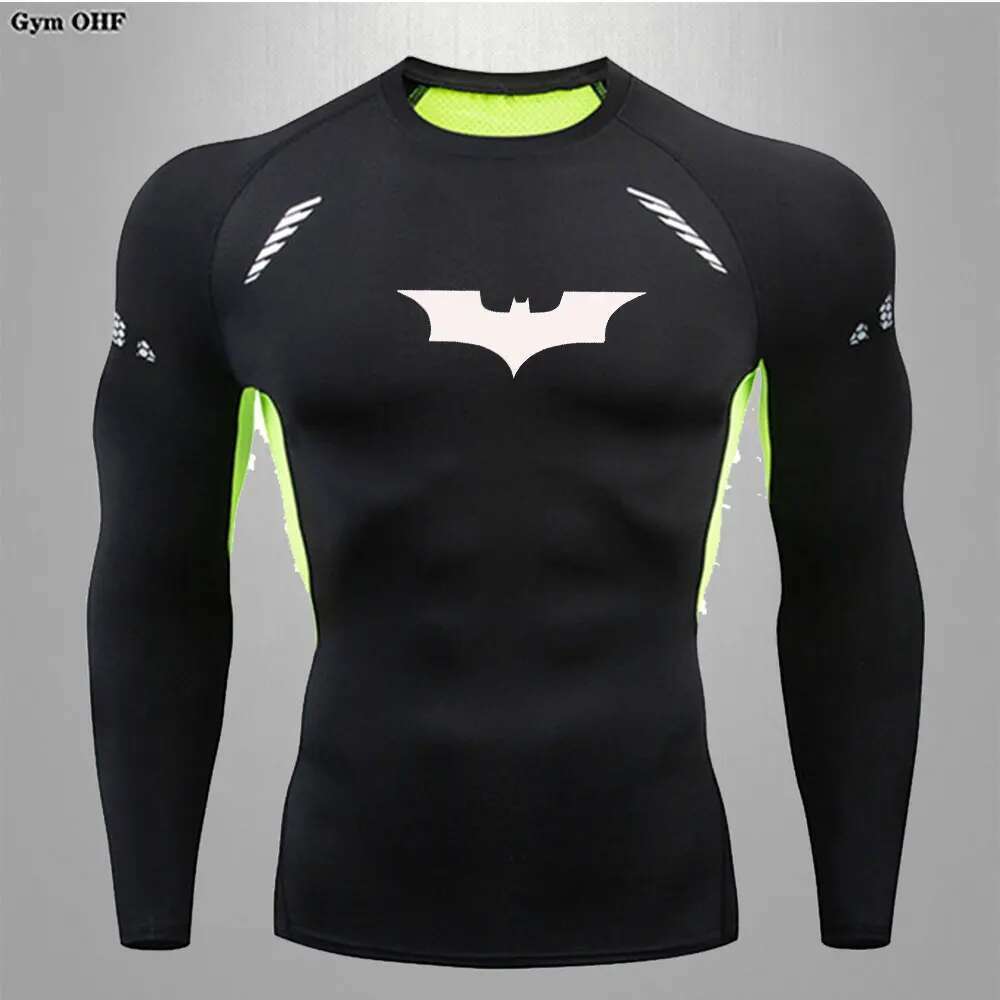 T-shirt men's running sports T-shirt men's compression fitness top T-shirt quick drying tight training gym sports running shirt men's s