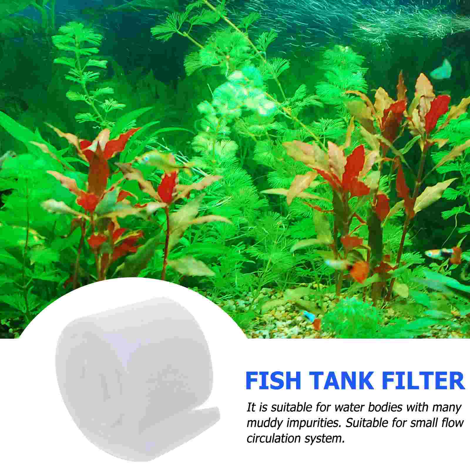 Filter Cotton Sponge for Fish Tank Biological Pad Dental Floss Saltwater Aquarium Debris Particles