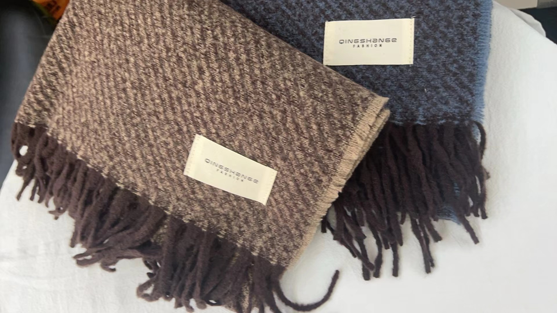 K050 New warm thick scarf women autumn and winter casual scarf men's Korean imitation cashmere all-match Korean shawl trend