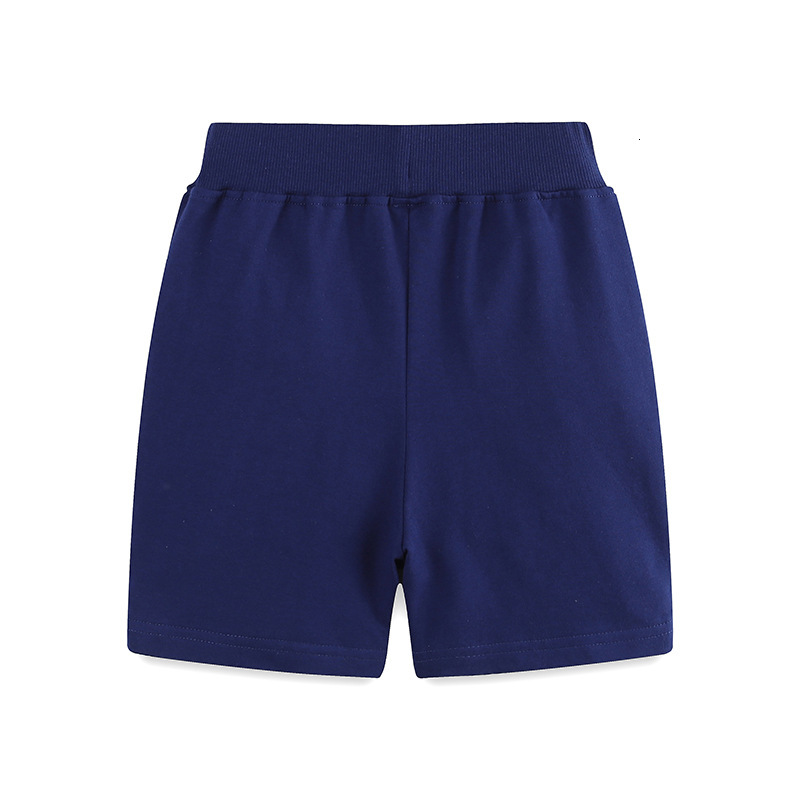 Ddmyshoesvip Summer New Boys Pants Style Knitted Cartoon Embroidered Children Sports Shorts