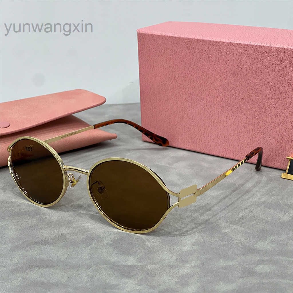 Luxury designer sunglasses For Women Mens sunglasses Man Woman Goggle Beach Sun Glasses Eye protection with Metal frame for slimming effect UV400 With Box