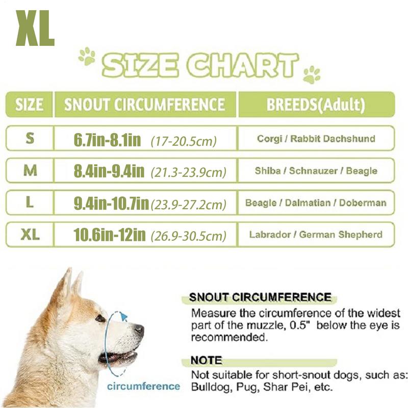 Mouth Cover For Dogs Adjustable Air Mesh Pet Mouth Guard Soft Covered Training Muzzle Puppy For Medium-sized Dogs Prevents