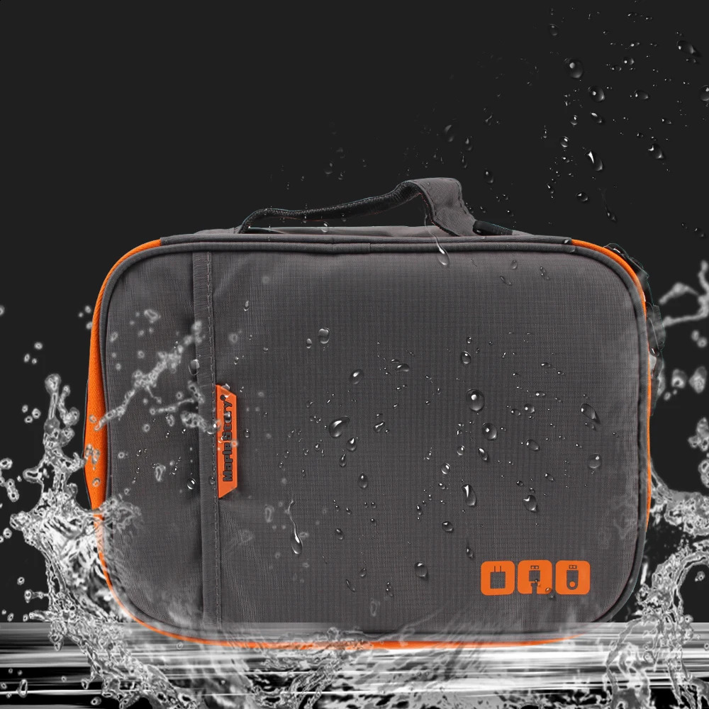 Ship from US Travel cable bag doublelayer digital charging storage 250305FBB