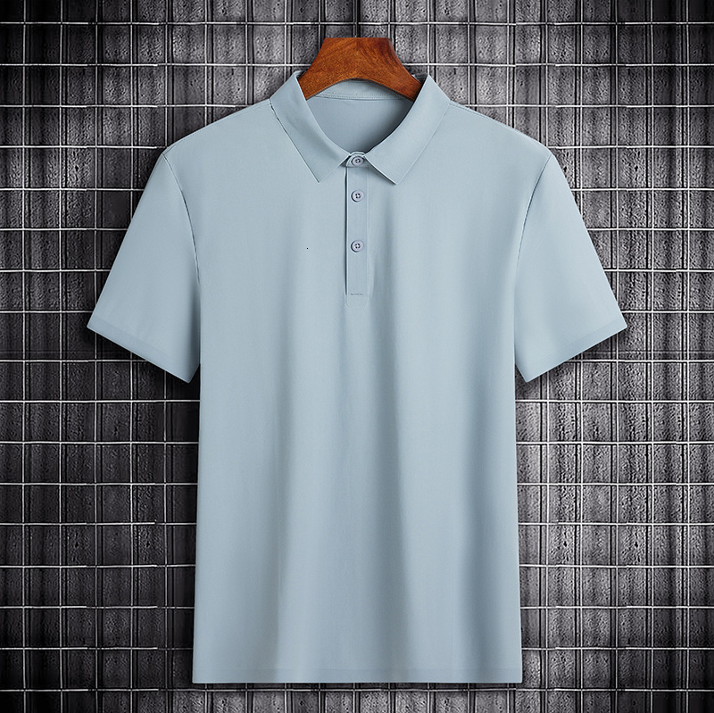 High quality summer quick drying polo men's ice silk short sleeved T-shirt women's group casual advertising shirt text tracksuit