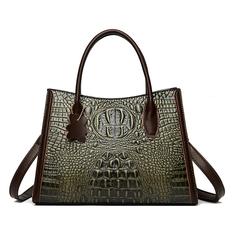 Bag Large Capacity Handbag 2024 New Tote Fashion Crocodile Pattern Women's Mother Bag