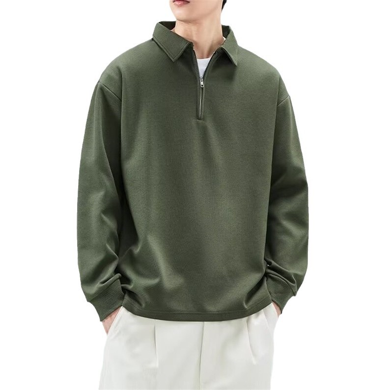 C1112 autumn and winter large terry solid color hooded sweatshirt men's trendy brand American retro earth color hoodie women