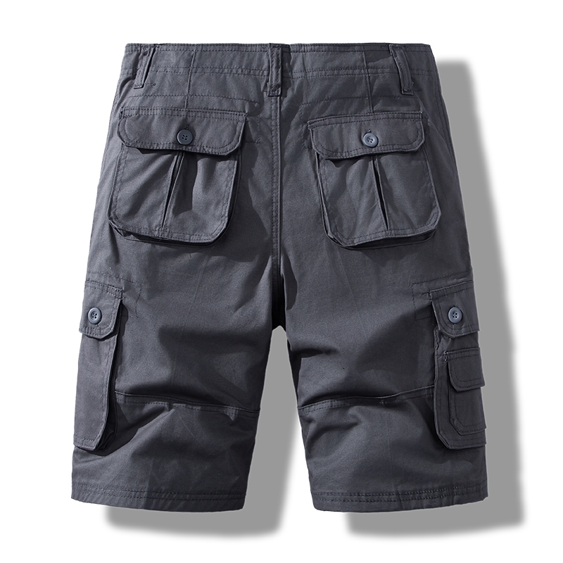Mens Short Pants Cotton Cargo Shorts Tactical Breeches Casual Sports Man Hiking Fishing Streetwear 250304