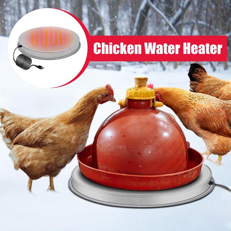Chicken Water Heater Base Thermostat Outdoor Chicken Waterer Weather-Resistant Winter Supplies For Ducks Birth Baths And Geese