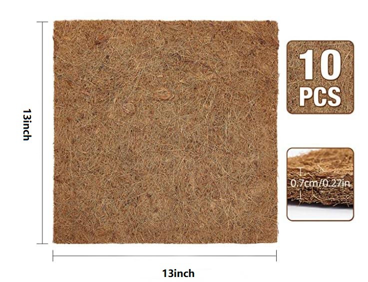 Natural Coconut Fiber Chicken Nesting Box Liners Coop Bedding Mats for Hen House Poultry Supplies for Laying Eggs for Birds