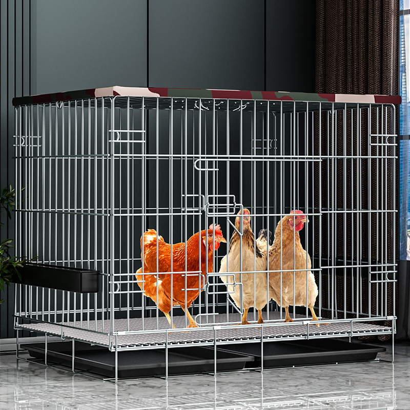 Chicken Coop Large Thickened Chicken Cage Home Indoor Outdoor Chicken Cage Folding Breeding
