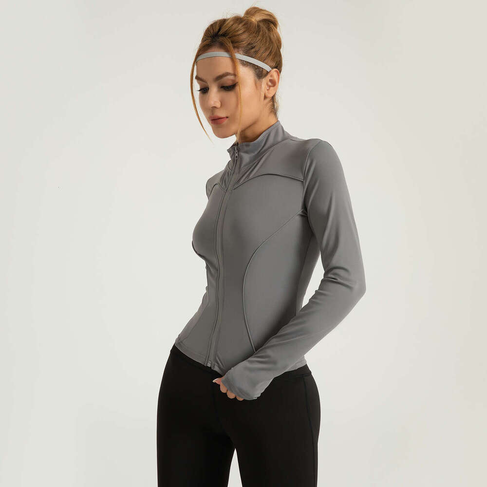 New Line Yoga In The Special Zone With Stand Up Collar Slimming And Slimming, Night Running Reflective Sports Jacket For Women KLMY