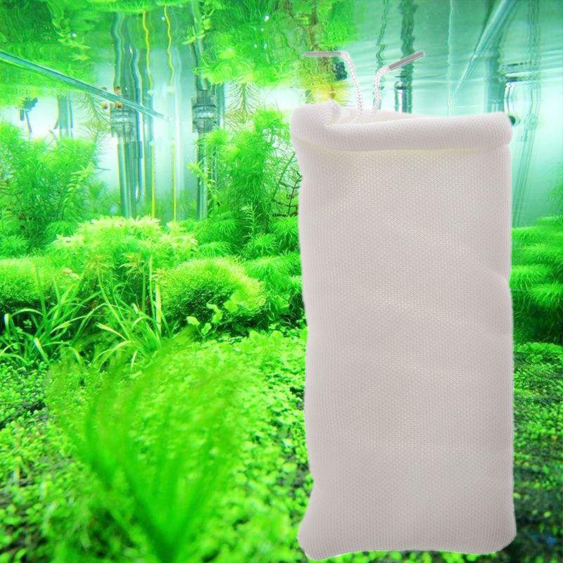 G2AB Aquarium Filter Bags High Upgrade Biochemical Media Bag with Strings 7.9x3.9in Reusable Fish for Tank Filtration