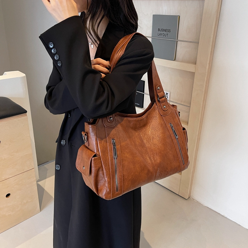 Tote Large Capacity, Commuting Luxury, One Shoulder Crossbody Bag, Women's Versatile Armpit Handbag