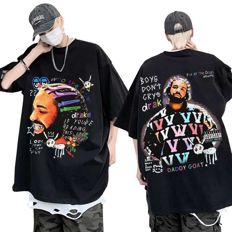 Men's and women's short-sleeved t-shirt, streetwear, casual, fashionable, hip hop, 100% cotton