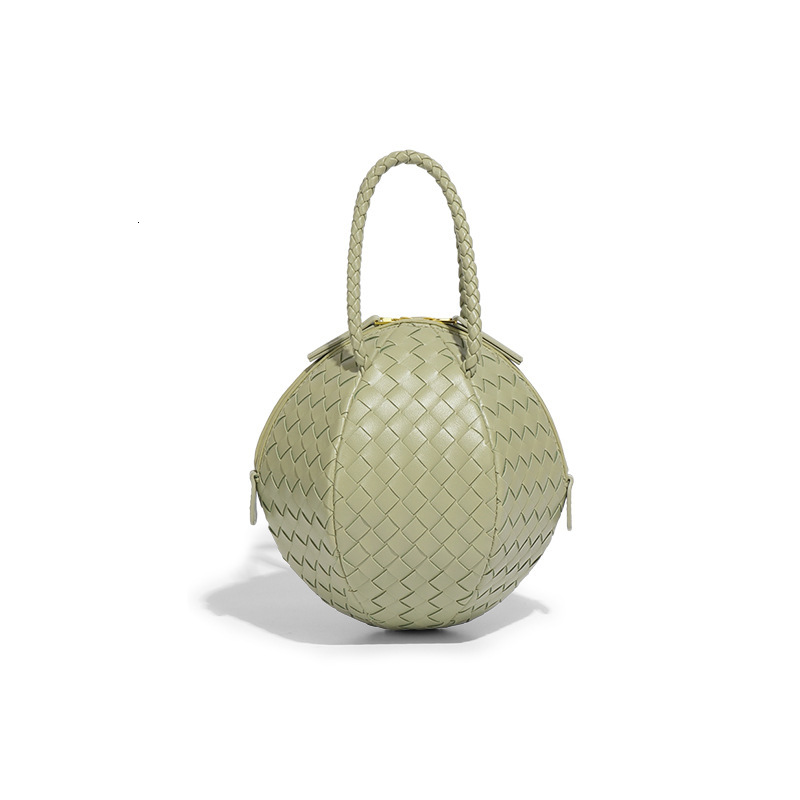 Fashionable Design Spring/Summer New Handwoven Handheld Embroidered Ball With Simple And Versatile Texture, Single Shoulder Crossbody Bag For Women