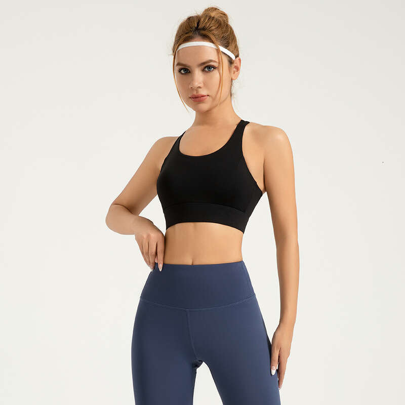 Special Zone Hole Feeling Yoga Breathable Back Buckle High Strength Shockproof Gathering Sports Bra KLMY