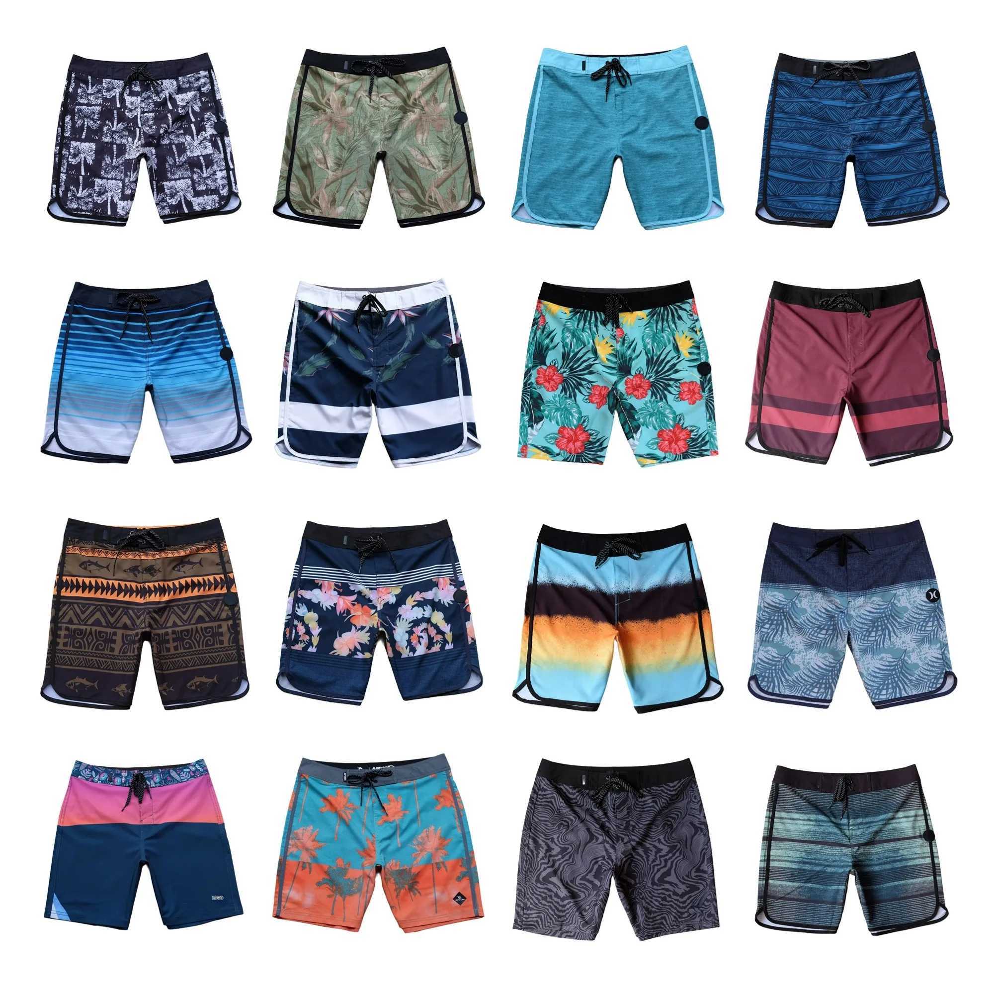 2024 Summer Fashion Classic Printed Mens Board Shorts Waterproof 4-way stretch beach shorts Quick Dry Swimsuit BermudaXJ250304