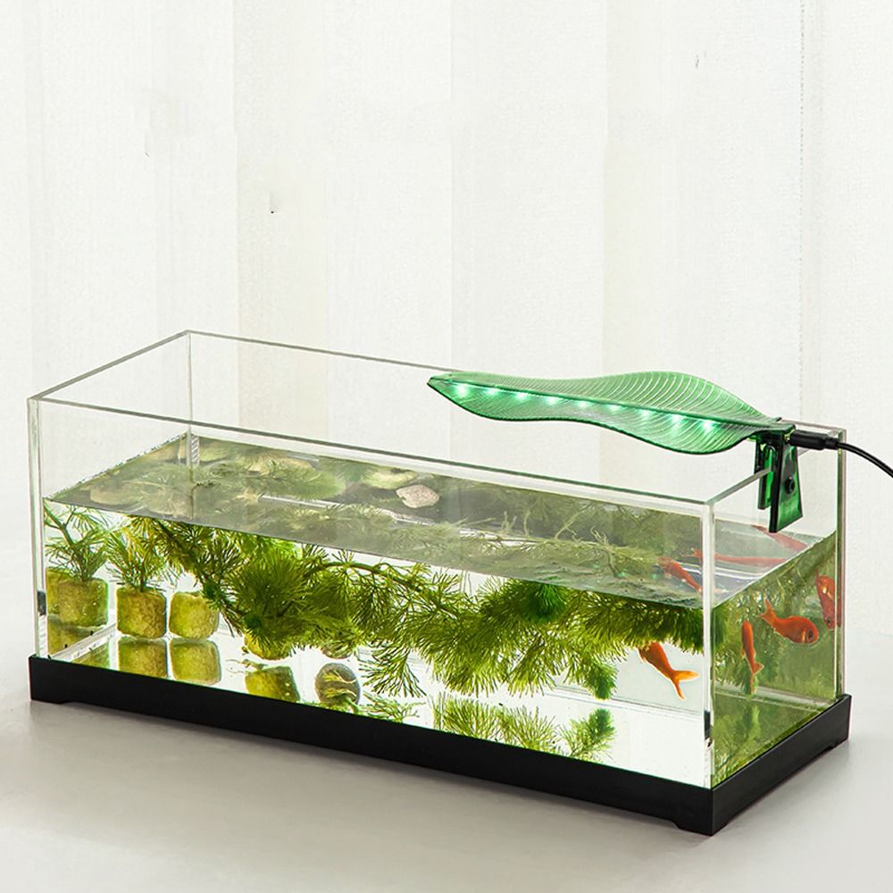 USB Powered Banana Leaf Aquarium Clip Lamp Adjustable Portable LED Fish Tank Clip Lamp Energy Saving Plant Lamps