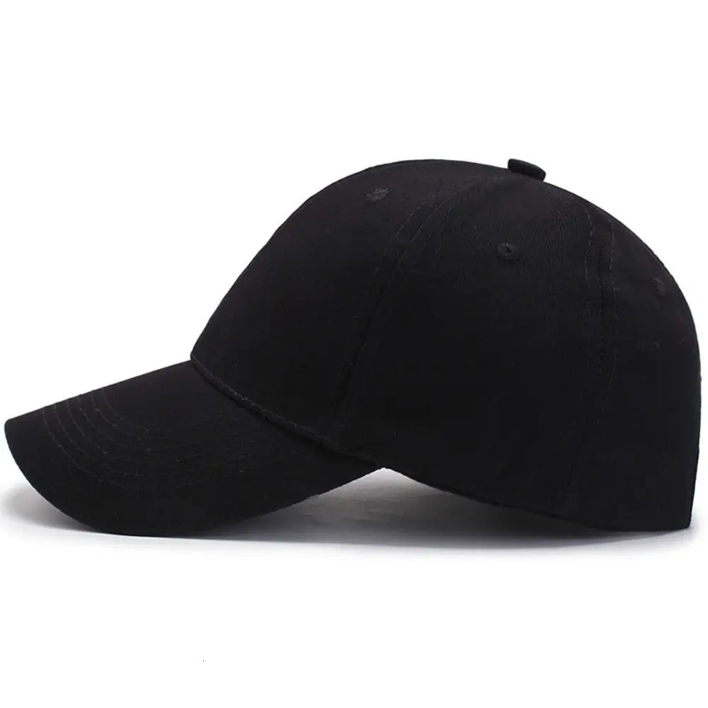 Black baseball cap suitable for womens sports adjustable cotton casual summer 250228