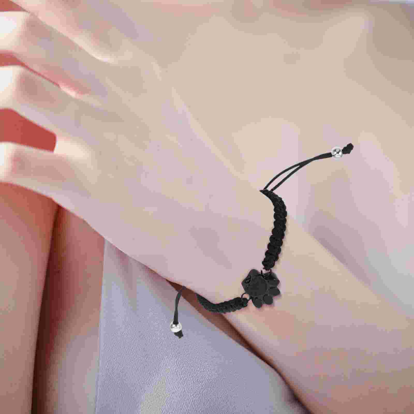 Pet Cremation Bracelet Cat Dog Jewelry Keepsake Ashes Paw Print Urn Urns for Dogs Women