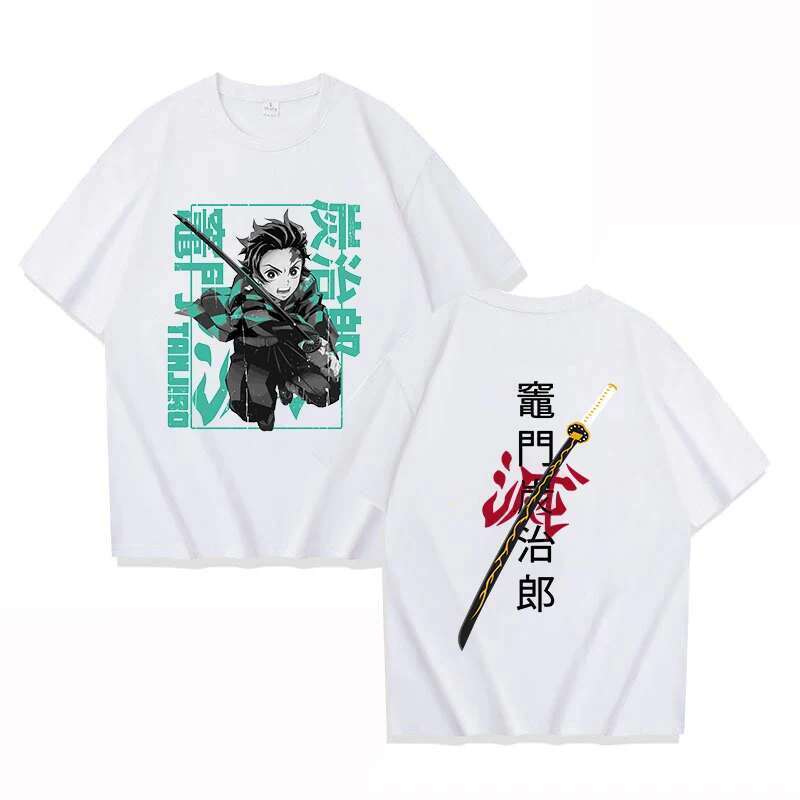 Hot Fashion Kamado Tanjirou Printed T-shirts Anime Graphic T-shirt Women Men Casual High Cool Summer Short Sleeves
