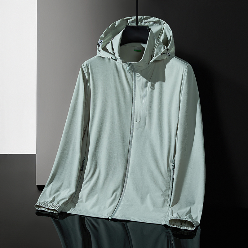 Summer tracksuit new couple clothing breathable ice silk anti UV sun protection jacket fishing suit men