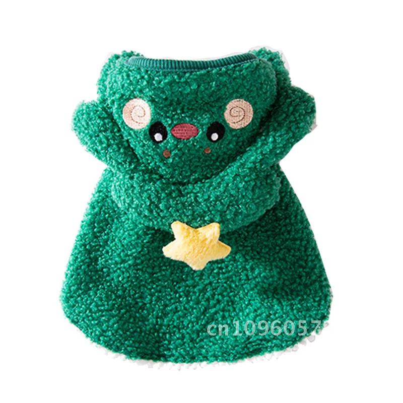Hoodies Winter Warm Christmas Clothes for Small Dogs Winter Costume Warm Winter Coat Cat Coat Jacket Sweater Puppy Cat Fleece