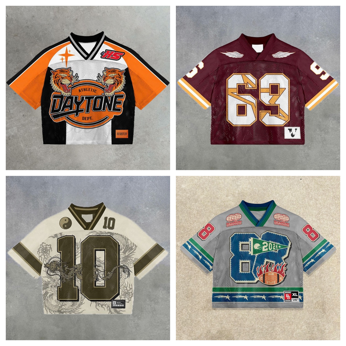 Designer Men's T Shirts Casual Basketball Suit Retro Hip-hop Short Sleeved T-shirt Sports Style High Street Jersey T-shirt Size S-3XL