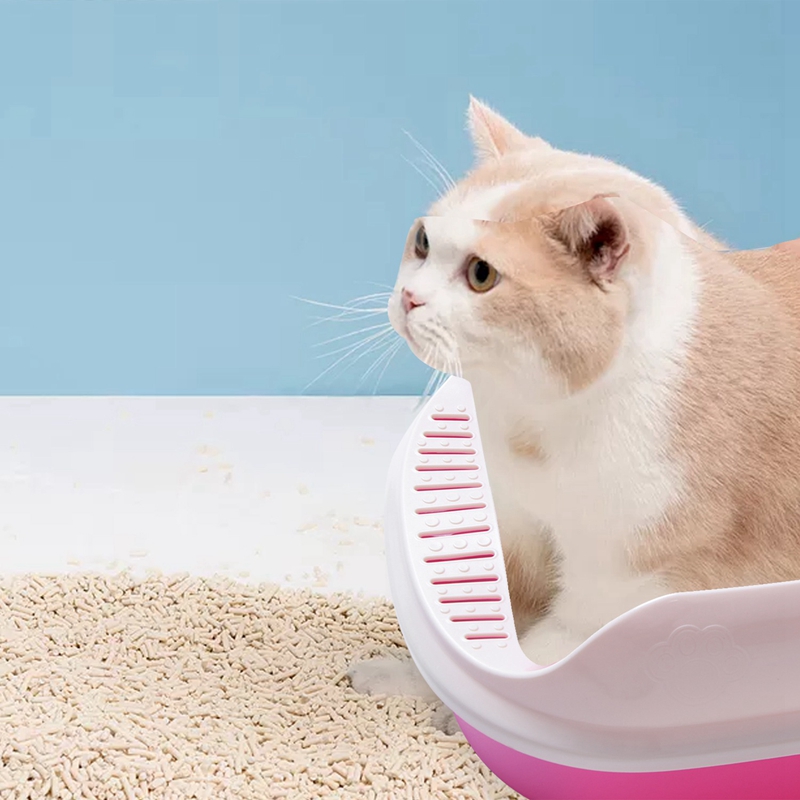 AAAC-Toilet Bedpan Cat Litter Box Cat Dog Tray Toilet Supply Teddy Anti-Splash Pet Dog Toilette Puppy Indoor Home Plastic Sandbo