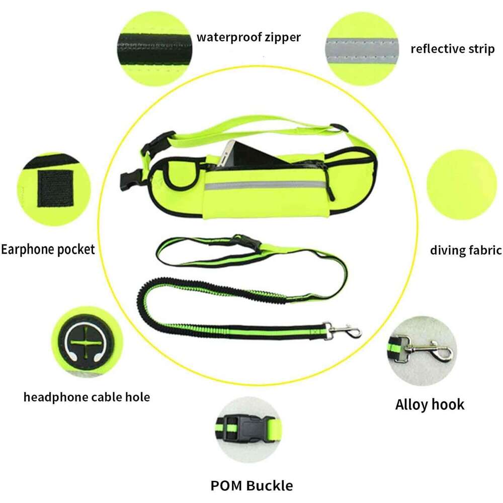 DHpet Rope Dog Lead for Medium Dogs Dog Leash Retractable Long Belt 1.6m with Carabiner Small Dogs Buckle Drawstring Hook Loop Large Capacity Waterpro