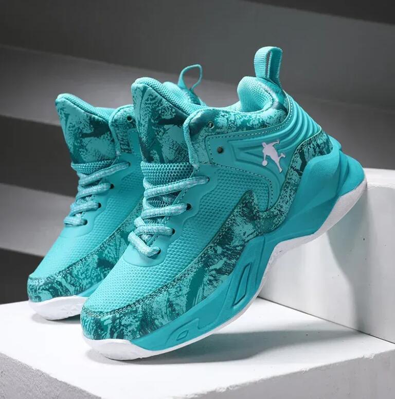 Boys Brand Basketball Shoes for Kids Sneakers Thick Sole Non-slip Children Sports Shoes Child Boy Basket Trainer Shoes Z 3.5-3