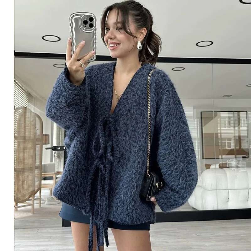 TRAF 2024 New Autumn Coat Chic Loose Warm Elegant Women's Jackets Street Fashion Young Holiday Comfort Jacket