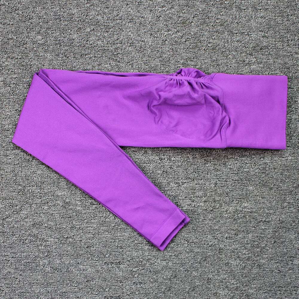 New Seamless Push Up Sport Leggings For Women High Waist Tummy Control Gym Workout Fiess Tights Stretchy Peach Butt Yoga Pants KLMY
