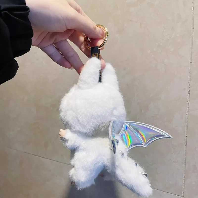 High Quality Cute Labubu Little Angel Wings Series Vinyl Doll Blind Box Toy Backpack Pendant ChildrenS New Year GiftT250305