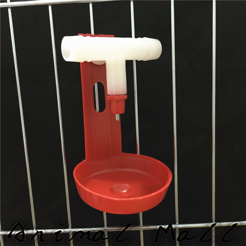 10 sets Chicken waterer Cups Bird Feeding Cup Spring drinking Quail Bird Poultry Cage Automatic Drinking
