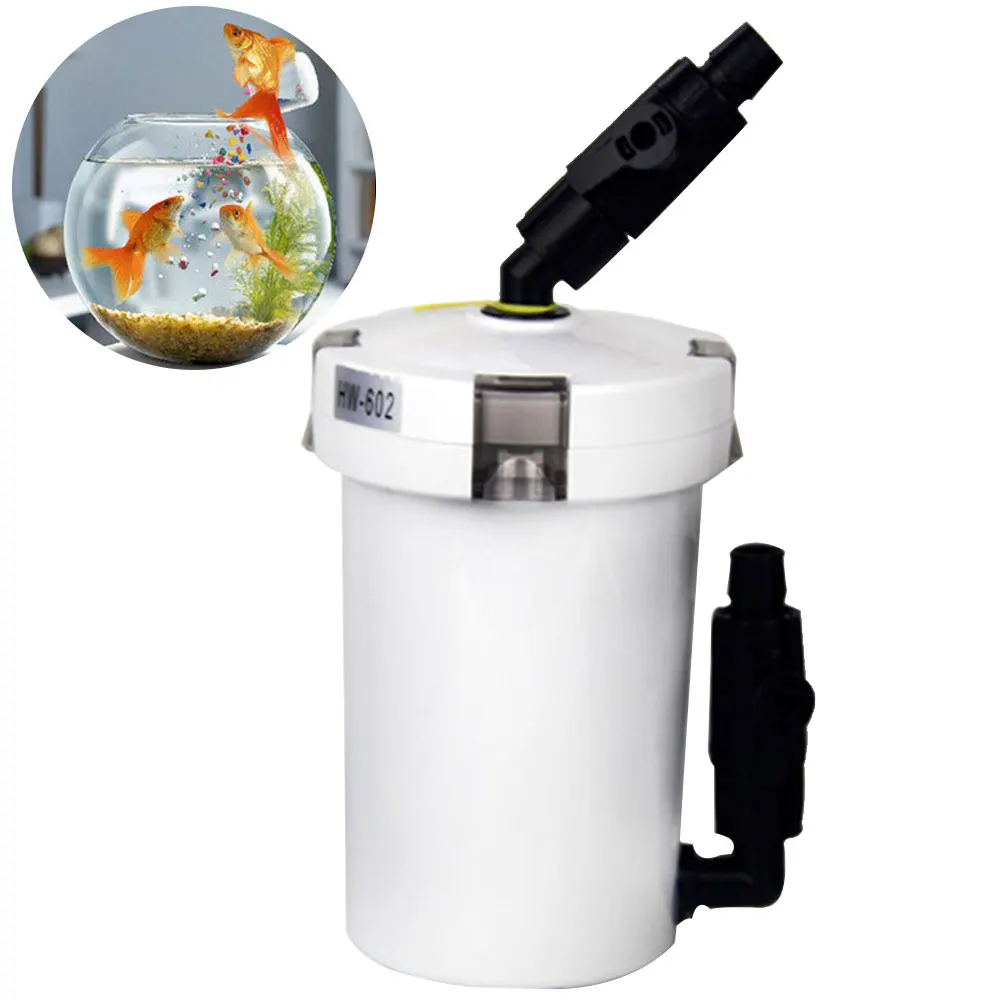 6W 400L/h Pump Table Top Ultra Quiet Outer Aquarium Water Purifying Durable Fish Tank Filtration System External Canister Filter