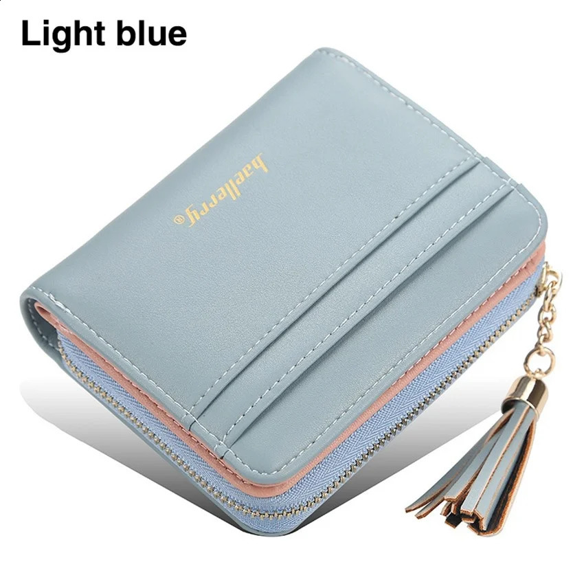 Fashion womens short wallet PU leather clutch Billfold multifunctional coin card clip notebook 250305