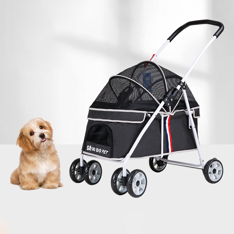 Pet Stroller Detachable and Easy Folding Travel Breathable Aluminum Cat Dog Baby Outdoor Cat Dog Transporter