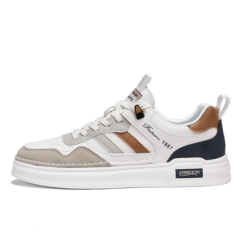 Men's shoes new 2025 summer breathable small white shoes, Maillard trend versatile soft sole lightweight casual sports shoes