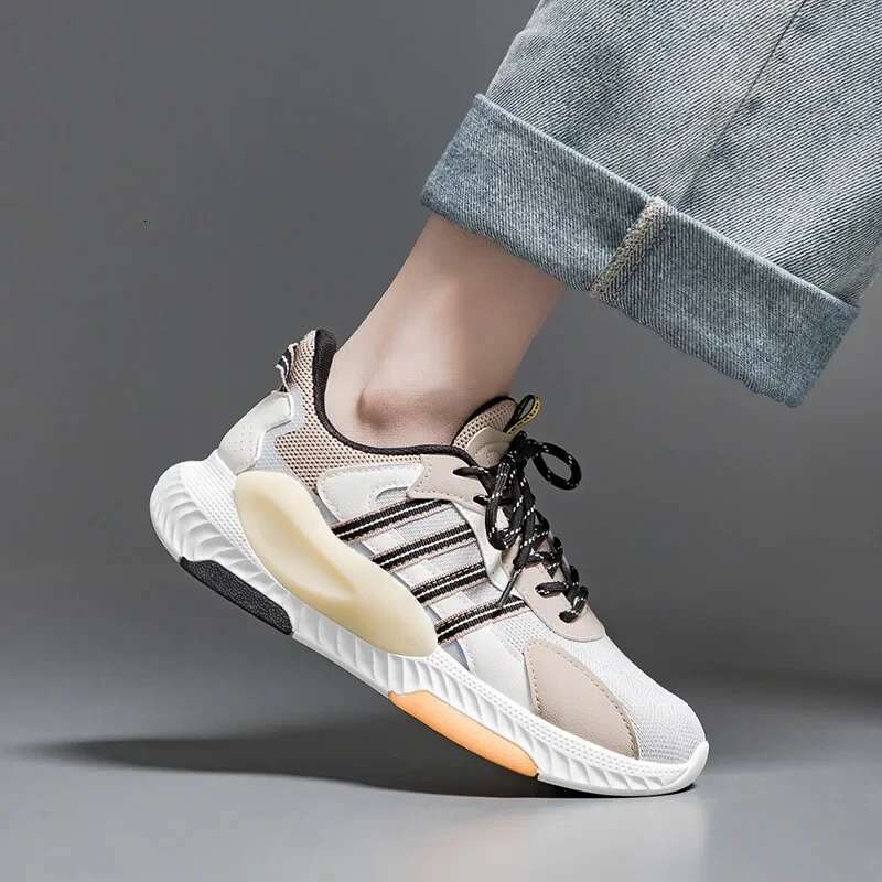 New Sport for Women Men Fashion Lace Up Casual Sneakers Retro Couple Platform Mesh Running Shoes