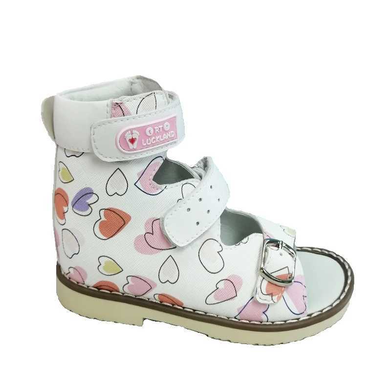 Children Sandals Kids Leather Summer Shoes For Girls Boys Toddler Flatfeet Orthopedic Footwear 2 to 8 Years X250305