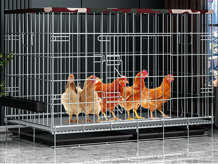Chicken Coop Large Thickened Chicken Cage Home Indoor Outdoor Chicken Cage Folding Breeding