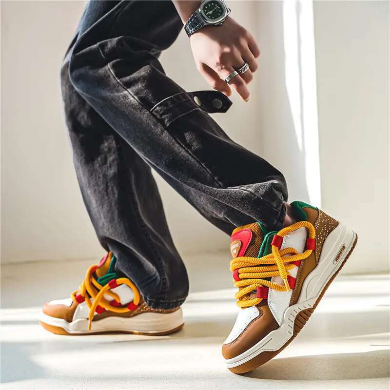 2025 Streetwear Hip Hop Original Sports Skateboard Man Fashion Low Top Men Casual Sneakers Platform Shoes