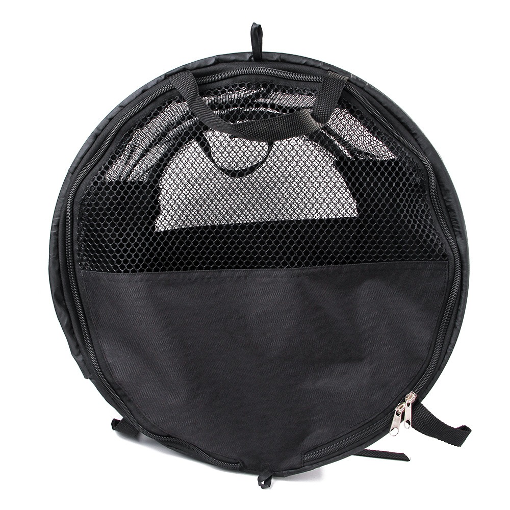 Foldable Pet Car Bag with Safety Belt Cylindrical Dog Car Seat Carrier Large Capacity Wear-resistant Car Rear Dog Seat Tent