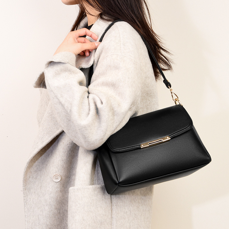 Middle Aged Women's Mom 2024 New Single Shoulder Underarm Small Solid Color Large Capacity Versatile Style Crossbody Bag