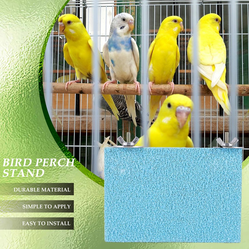 AAAC-Bird Perch Stand Platform Natural Wood Playground Paws Grinding Clean For Pet Parrot Budgies Parakeet Cockatiels Conure Lov